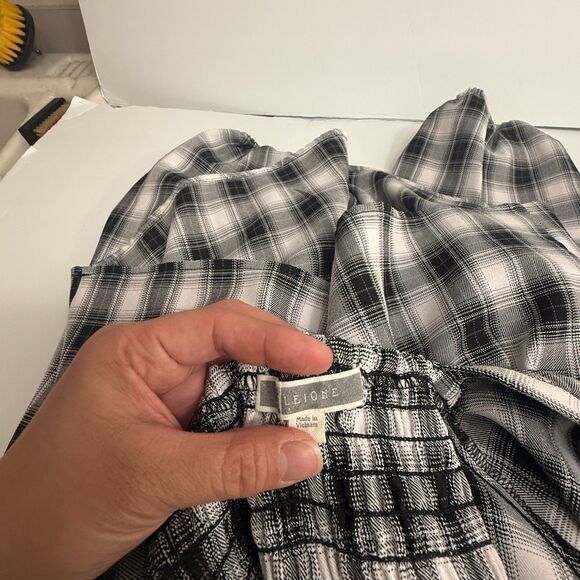 Pleione Cropped Peplum Milkmaid Puffy Long Sleeves size M - Picture 5 of 6